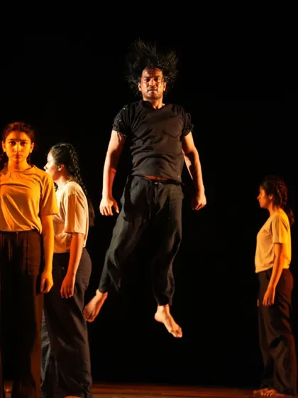 A dynamic leap from the contemporary section of 'Tatsama Tadbhava'. This production pushed the boundaries of our physical vocabulary.