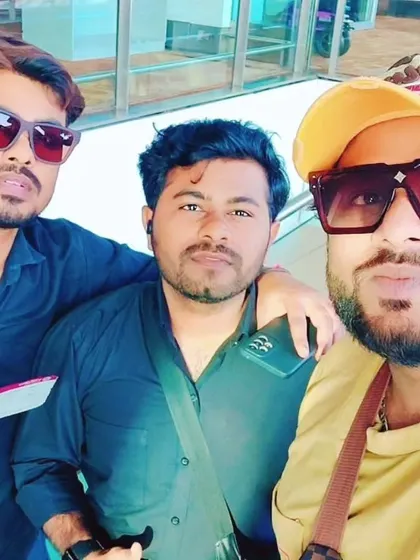 A quick selfie before taking off for a show in Kolkata. We are available for performances all over India.