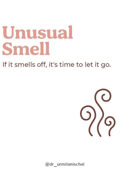 A change in smell is a major red flag. If your product has an unusual or "off" odor, it's a clear sign that it has spoiled and should be discarded immediately.