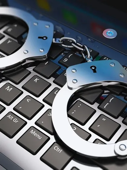 This image of handcuffs on a laptop keyboard signifies my expertise in cybercrime law. I provide legal consultation and defense for a range of digital offenses, from online fraud and data theft to cyber harassment.