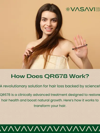 QR678 is a revolutionary, science-backed solution for hair loss. This treatment is designed to restore hair health and boost natural growth by delivering a mix of potent growth factors directly to the scalp.