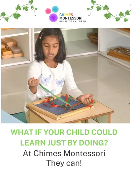 What if your child could learn just by doing? Here, a child masters fine motor skills and concentration with a dressing frame, proving that they can.