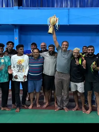 The thrill of victory after a hard-fought tournament! We foster a great community spirit where you can enjoy friendly competition and celebrate your wins.