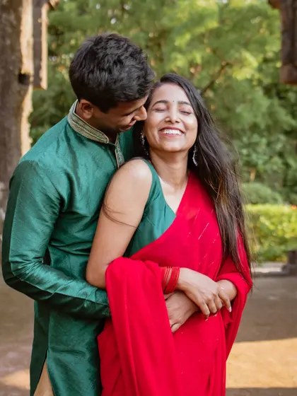 This is the kind of moment I live for. A pure, unscripted laugh between the couple during their shoot at a historic fort. My goal is to make you feel comfortable enough to let your real personalities shine.
