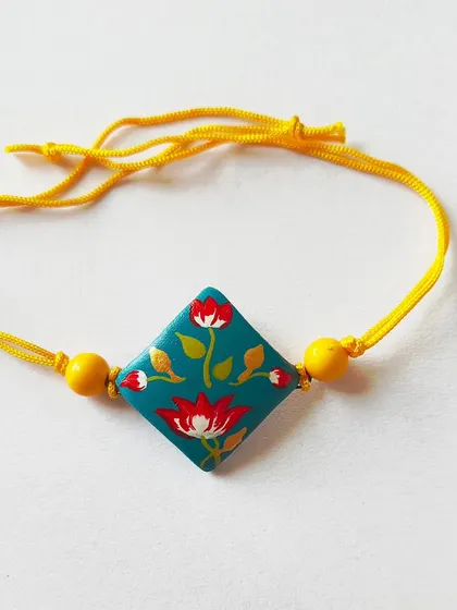I create special collections for festive occasions, like these handmade terracotta rakhis. These are perfect for event-based bulk orders, offering a unique, eco-friendly alternative for celebrations like Rakshabandhan.