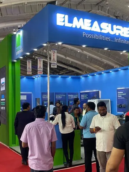 The view from the aisle of my bustling booth at EL-Asia Expo 2024, a hub of activity and innovation.