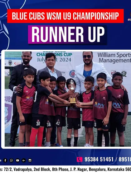 An amazing performance from our U-9 team to finish as Runners-Up in the WSM U9 Championship. Their hard work and determination have truly shone through.