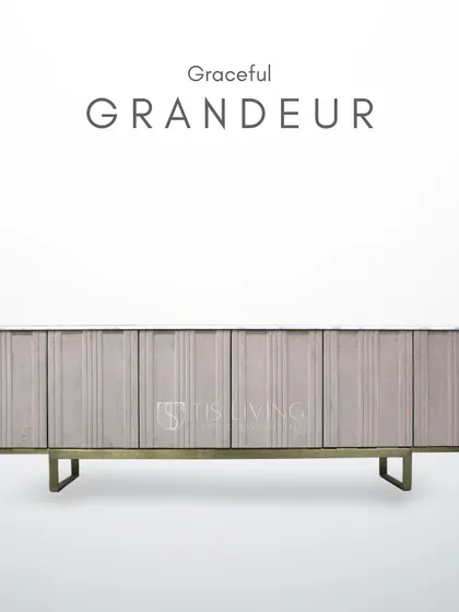 This credenza epitomizes graceful grandeur. It offers ample storage while serving as a stunning piece of furniture that elevates any room.