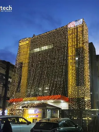 Our office building illuminated for Diwali. We are proud to bring light not just to our workplace, but to the world of technology.