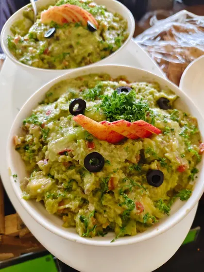 A big bowl of our signature guacamole, a crowd-pleaser at the Bombay Gymkhana 150th-anniversary event.