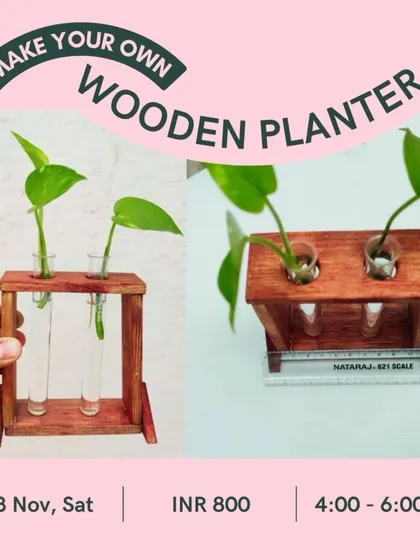 Learn woodworking basics by building your own mini planter. This workshop covers everything from cutting wood to final assembly.