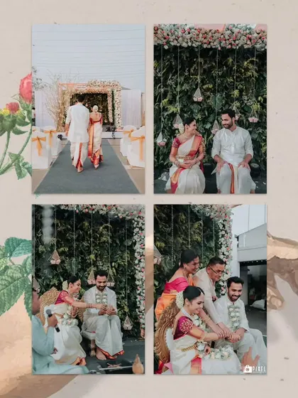 A four-part story of the ceremony, from the couple's entrance to the family's involvement in the rituals.