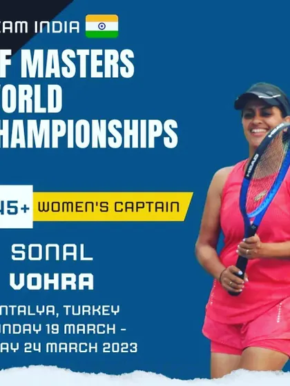 We are proud to announce that our player, Sonal Vohra, was selected as the 45+ Women's Captain for Team India at the ITF Masters World Championships in Turkey.