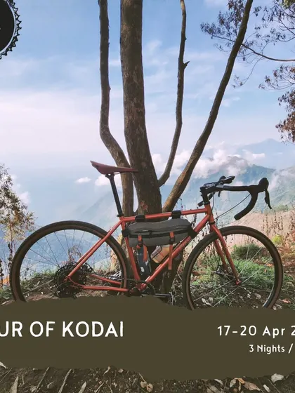 This is the 'Tour of Kodai', a 4-day cycling holiday designed to showcase the best of the Palani Hills. From stunning viewpoints to challenging climbs, it's a complete adventure package.