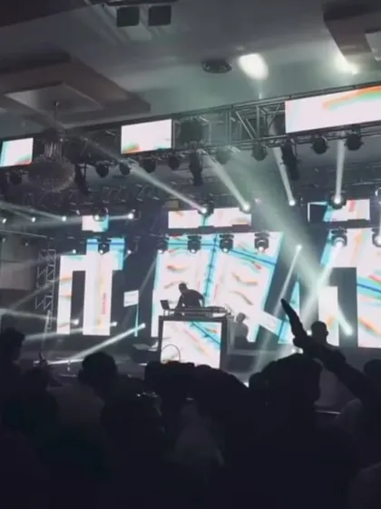 From clubs to massive stages, I bring the energy. Here's a shot from a high-energy college fest, where the crowd was ready for some madness.