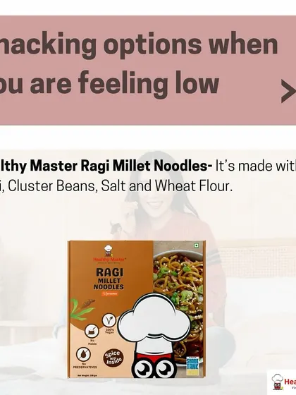When you're feeling low, a comforting bowl of noodles can make everything better. Our Ragi Millet Noodles are made with simple, wholesome ingredients to lift your spirits without the guilt.