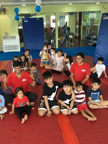 A happy group photo from one of our camps. It's wonderful to see so many smiling faces together after two weeks of fun, learning, and making new friends.