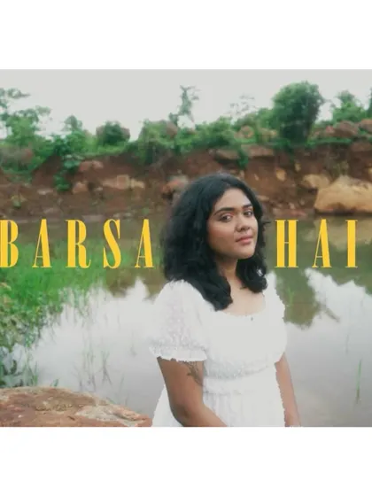 A still from the visualiser for "Barsa Hai," showcasing the beautiful, nature-inspired aesthetic of the music video.