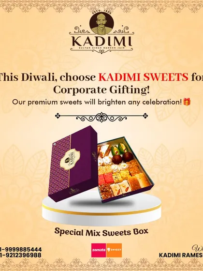 This Special Mix Sweets Box is a wonderful corporate gift, filled with a variety of our finest mithai to brighten any Diwali celebration.