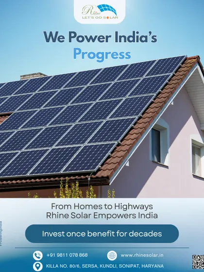 We power India's progress, from homes to highways. This image of a solar-powered house illustrates how you can invest once and benefit for decades, empowering your home with clean, reliable energy.