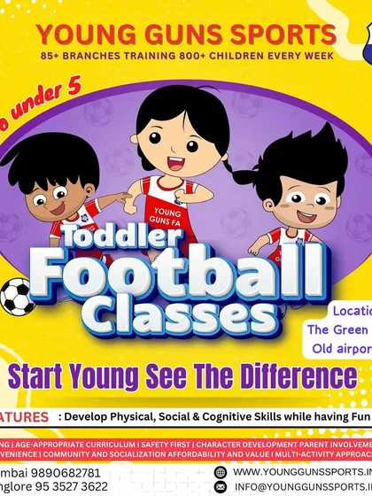 Our toddler football classes are designed to develop physical, social, and cognitive skills while having FUN!