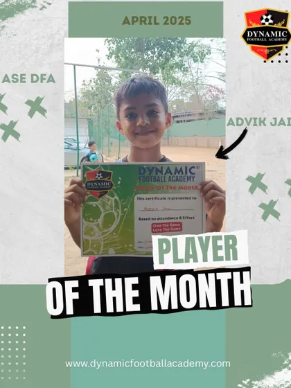 Advik Jain, Player of the Month for April 2025.