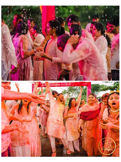 More moments from the colorful and energetic Holi party.