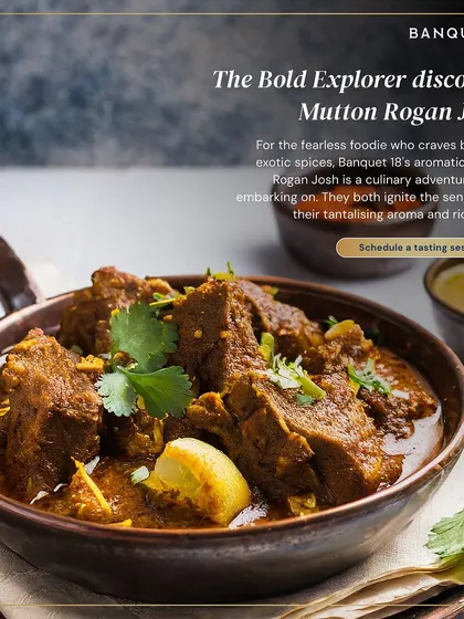 For the fearless foodie who craves bold and exotic spices, our Mutton Rogan Josh is a culinary adventure. This rich, aromatic Kashmiri curry is a tantalizing dish that ignites the senses.