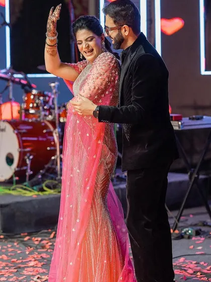 Dancing through a shower of confetti makes for an amazing finale. This couple's performance was full of joy and celebration.