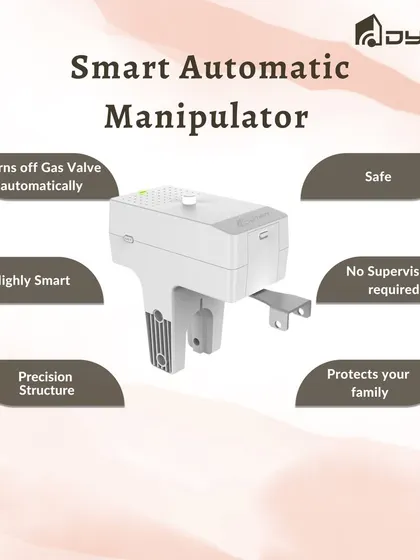 This smart automatic manipulator adds a crucial layer of safety. It can automatically turn off a gas valve if a leak is detected, protecting your family without requiring supervision.