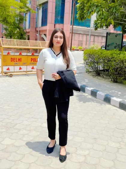 Standing outside the court near the Delhi Police barricades. I am here to navigate the system for you.
