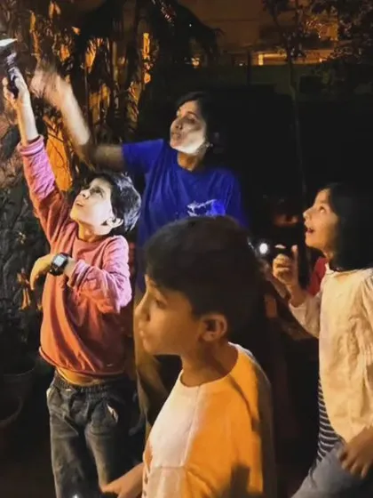 A collection of moments from our various hands-on science activities, showing children deeply engaged in learning through doing.