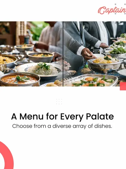 I pride myself on offering a menu for every palate. This collage shows different buffet setups and guests enjoying the food, highlighting the diverse array of dishes I can provide.