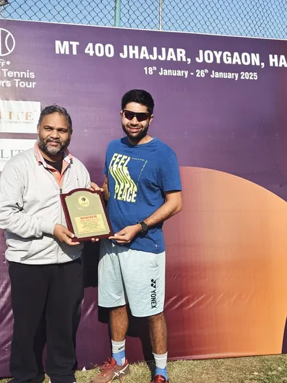 A great start to the year, winning both the singles and doubles titles at the MT400 ITF Masters in Jhajjar. Consistency and hard work pay off.