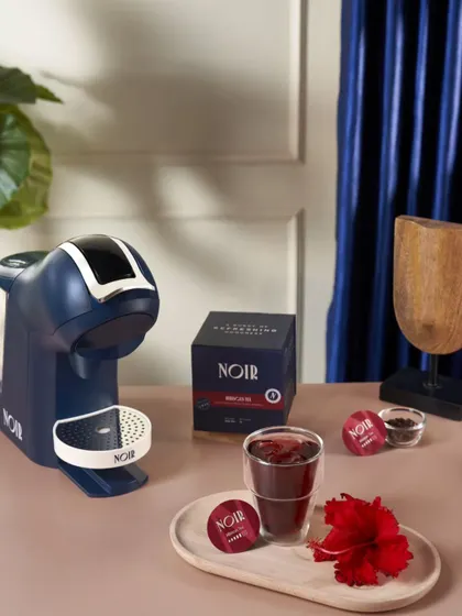This shot was part of an art direction project for a coffee brand launching their new machine and pods. The goal was to create a sleek, modern, and aspirational lifestyle scene. We carefully selected props and colors to match the brand's elegant identity and make the product the hero.