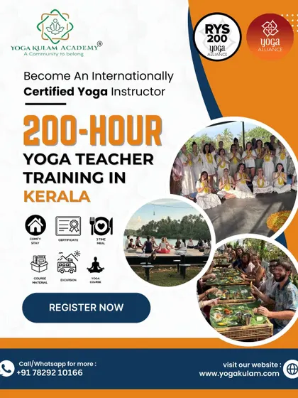 Our 200-hour YTTC in Kerala is a complete immersion. This graphic shows everything included, from a comfortable stay and sattvic meals to course materials, excursions, and the final Yoga Alliance certificate.