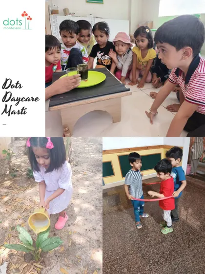 Daycare masti. From science experiments to watering plants and playing with hoops, our daycare is filled with a wide range of activities that keep children engaged, learning, and having fun.