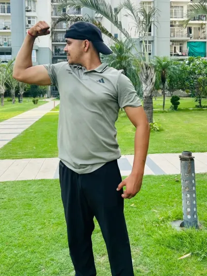 Morning workout in the park.