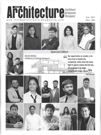 A look at the cover of the special edition of Inside Architecture Magazine where our firm and projects were featured among other leading architects and designers.