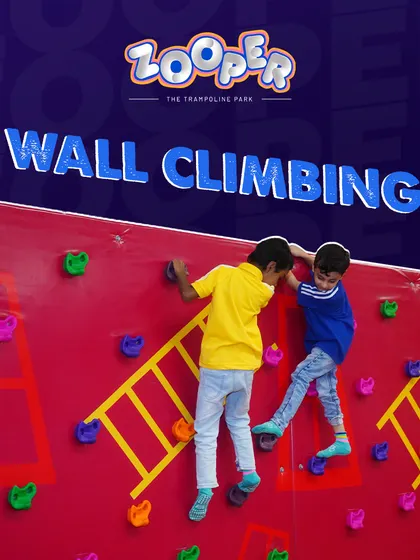 The wall climbing activity is perfect for students to test their skills and strength. It's a safe and exciting challenge for all.