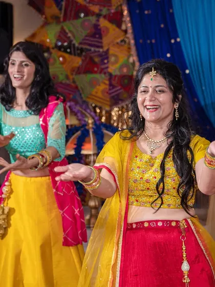 A colorful and joyful performance by the ladies of the family.
