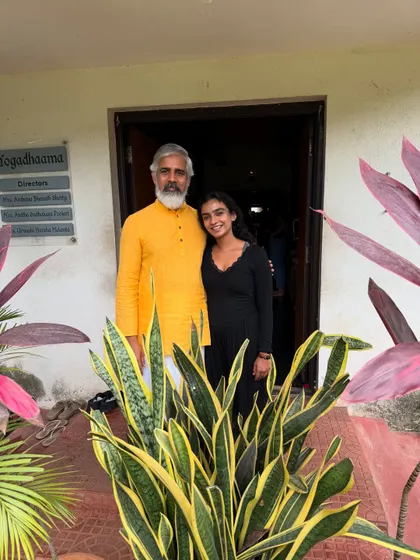 With my Guru after completing my Level 3 certification. This journey taught me that self-love sometimes means pushing beyond your limits to evolve.