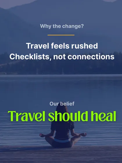 Some journeys change you forever. Ours began as Dorratrip, but we realized we were creating healing escapes. That's why we became Skaya, with the same soul dedicated to wellness and travel.