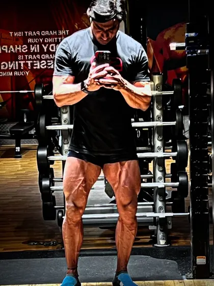 A full-body mirror selfie. This physique was built on belief, vision, and work ethic, not on the opinions of others.