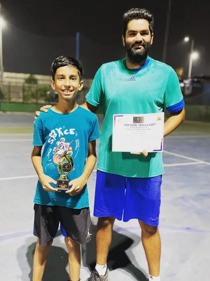 Congratulations to Shaurya Juneja for winning another Under-14 boys title, this time at the Top Level Tennis Tournament held at Modern School. We are super happy with his performance.