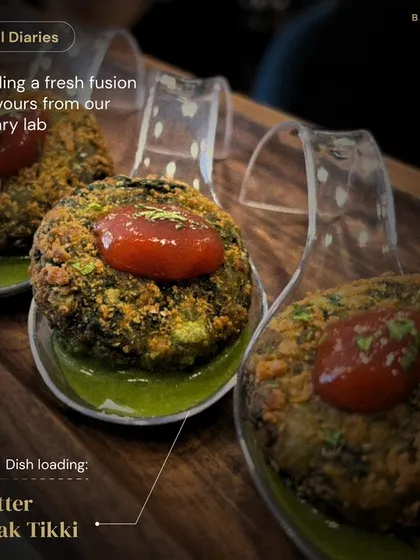 From our Trial Diaries, this is our Mutter Palak Tikki in development. We are constantly innovating to bring you vibrant, flavorful dishes that are as unique as your celebration.