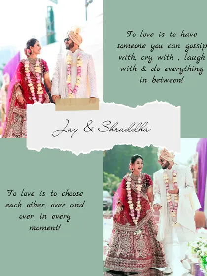 To love is to choose each other, over and over, in every moment. A collage celebrating the promises and connection of marriage.