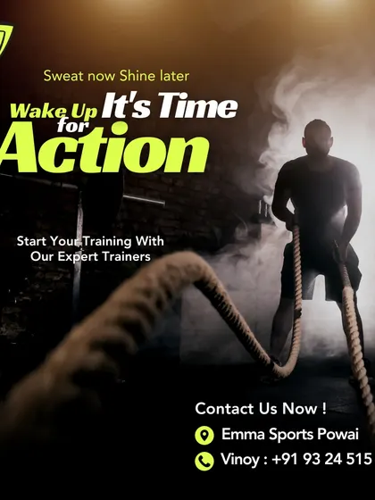 We believe in training with purpose. This image captures the intensity of our functional fitness sessions, featuring exercises like battle ropes that build core strength and endurance. Our expert trainers guide you through every high-impact movement to ensure you get a powerful and effective workout.