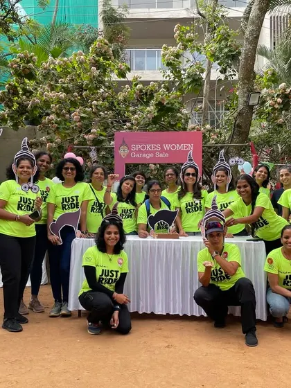 A heartfelt thank you to the entire cycling community and our partners for making the Garage Sale a huge success. Here's our volunteer team celebrating together.