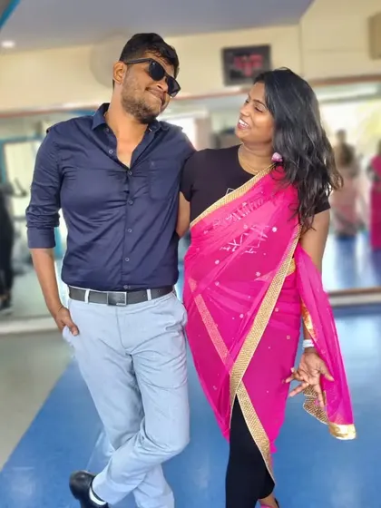 A fun, candid moment during our Women's Day event. We encourage a playful and supportive atmosphere where everyone feels comfortable and happy.